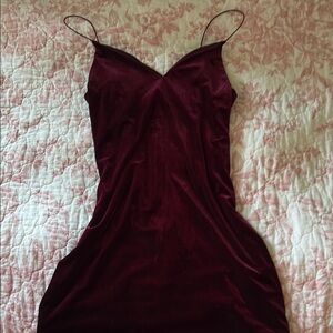 Elegant Burgundy Slip Dress